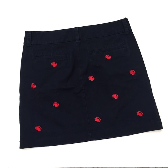 🦀VINEYARD VINES SKIRT WITH EMBROIDERED RED CRABS - Picture 2 of 5